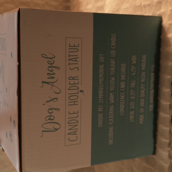 Oaki Way "Dog's Angel" Candle Holder Statue - A9 - Picture 8 of 10